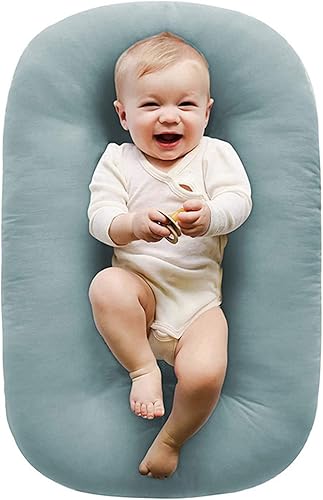 Tumbona de bebé, almohada para tumbona de bebé de 0 a 24 meses, nido de tumbona para bebé, almohada para tumbona para recién nacido (albaricoque