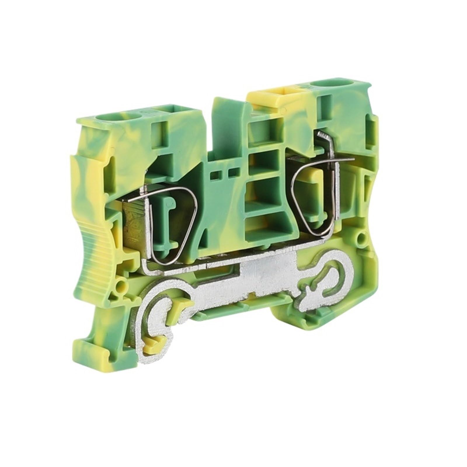 Morsettiera per guida DIN ST10-PE con protezione di terra da 10 mm², 24-8 connettori, 5 pezzi (10 Pcs)