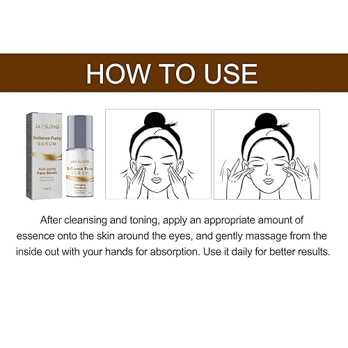 Miniatura 7 de Brilliance Pump Serum, suero facial antienvejecimiento, reduce las líneas finas y arrugas, aumenta el colágeno, hidrata los poros, adecuado para