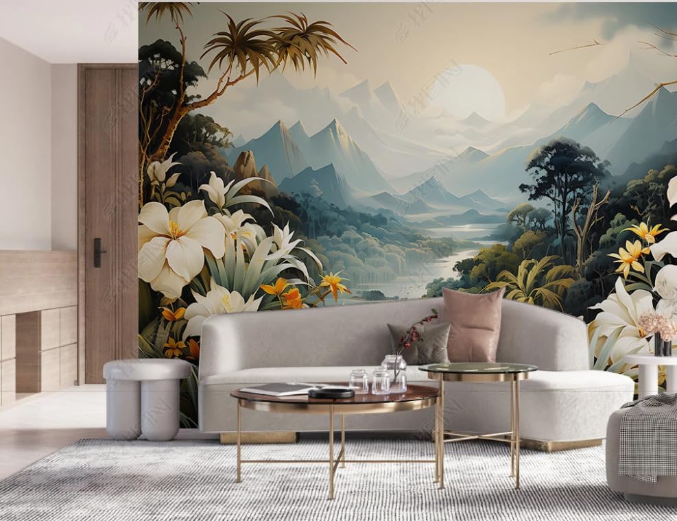 Papier peint intissé plantes de la forêt tropicale 450x315 cm