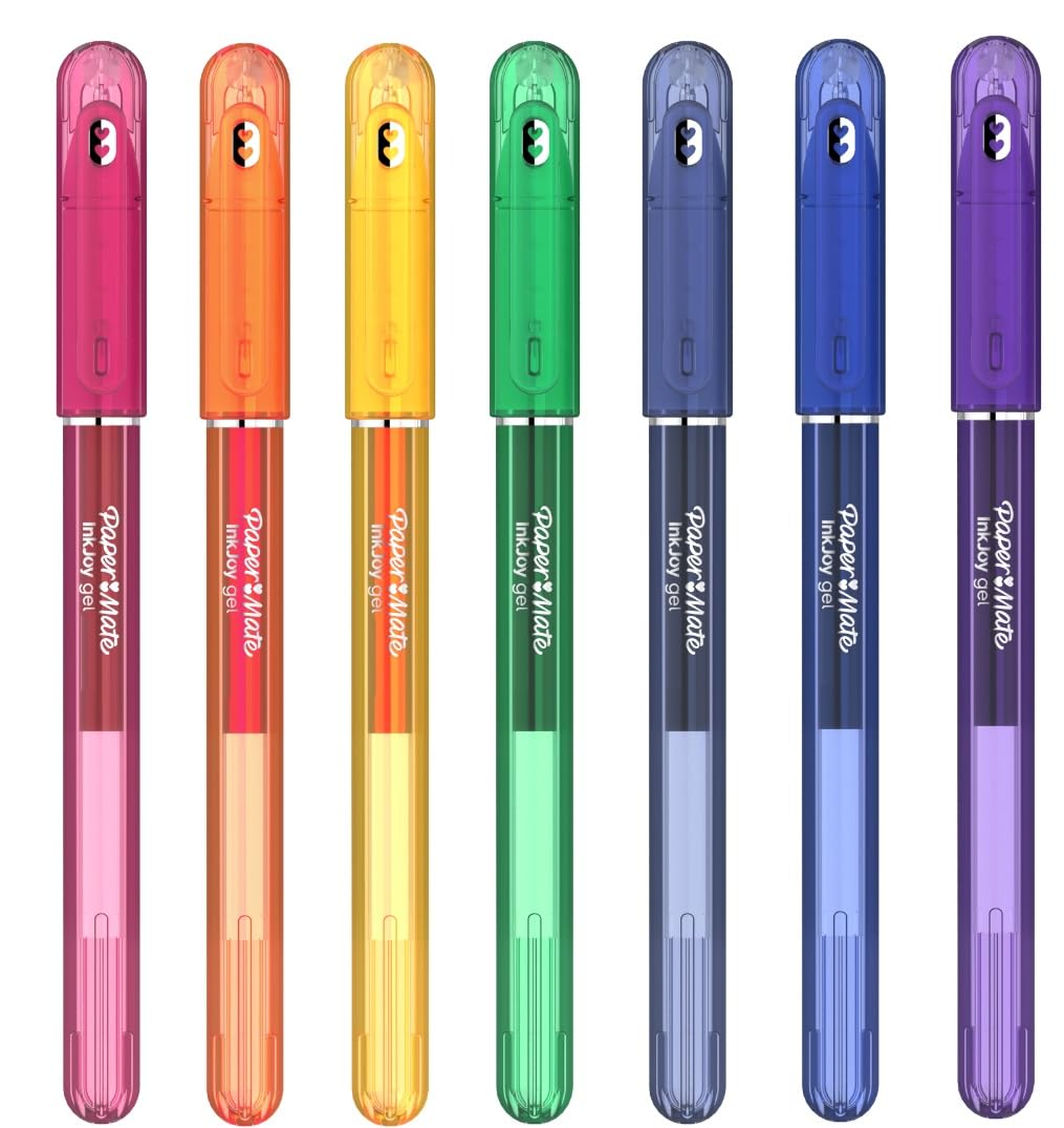 Paper Mate Inkjoy Gel Pens 0.5mm 7 Pack Multi Colour