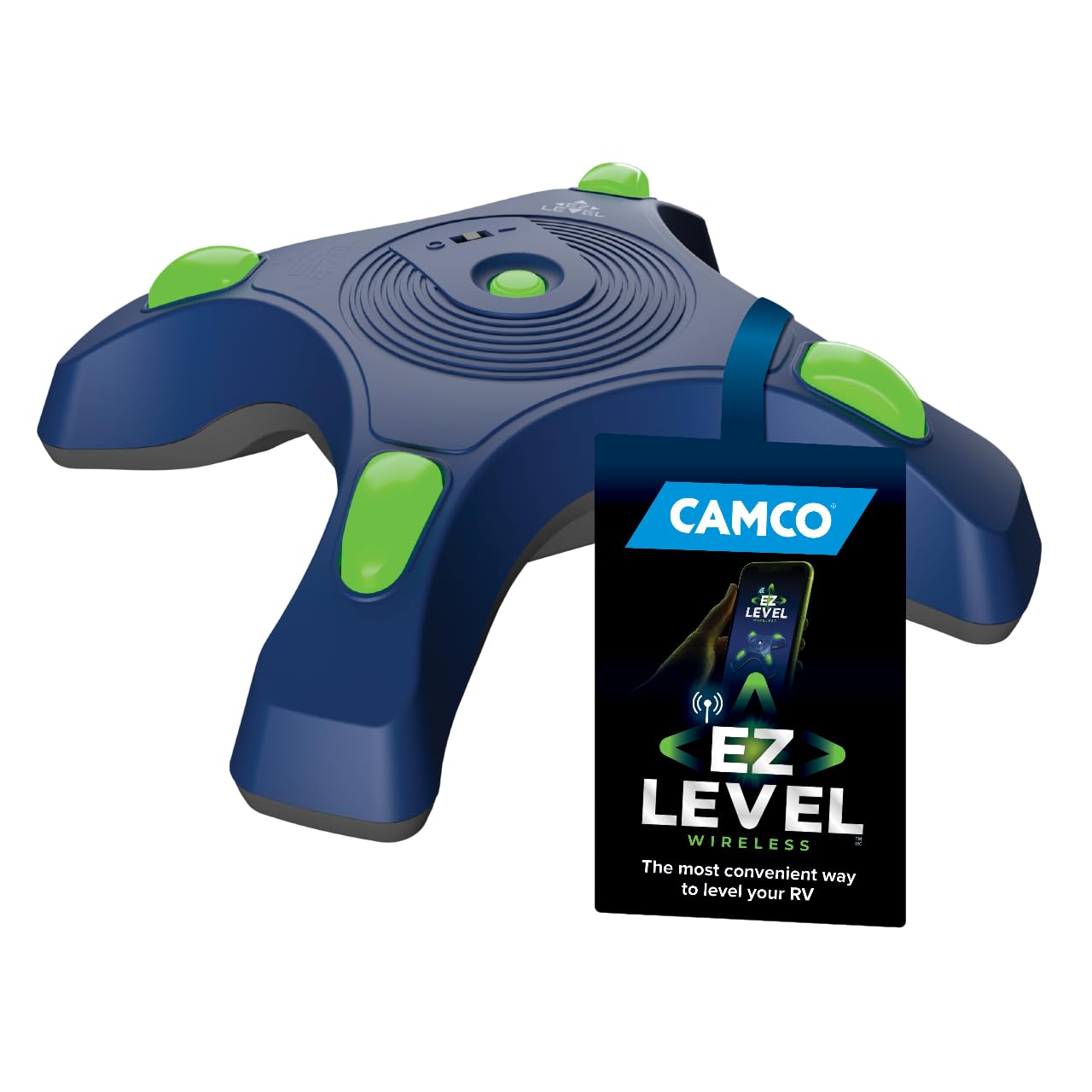 CamcoCamper/RV EZ Level - Features Illuminated Indicator Lights & Automatic Shut-Off Function when Not In-Use - Simultaneously Monitor RV Level on Both Axis - Smartphone Compatible (25507)