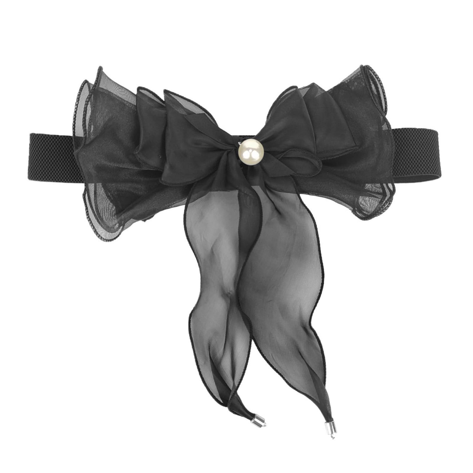 QIANZHENGHUAFashion Wide Corset Belt Women Elastic Bowknot Waspie Belt For Teenager Girl Elegant Waist Dress Decors