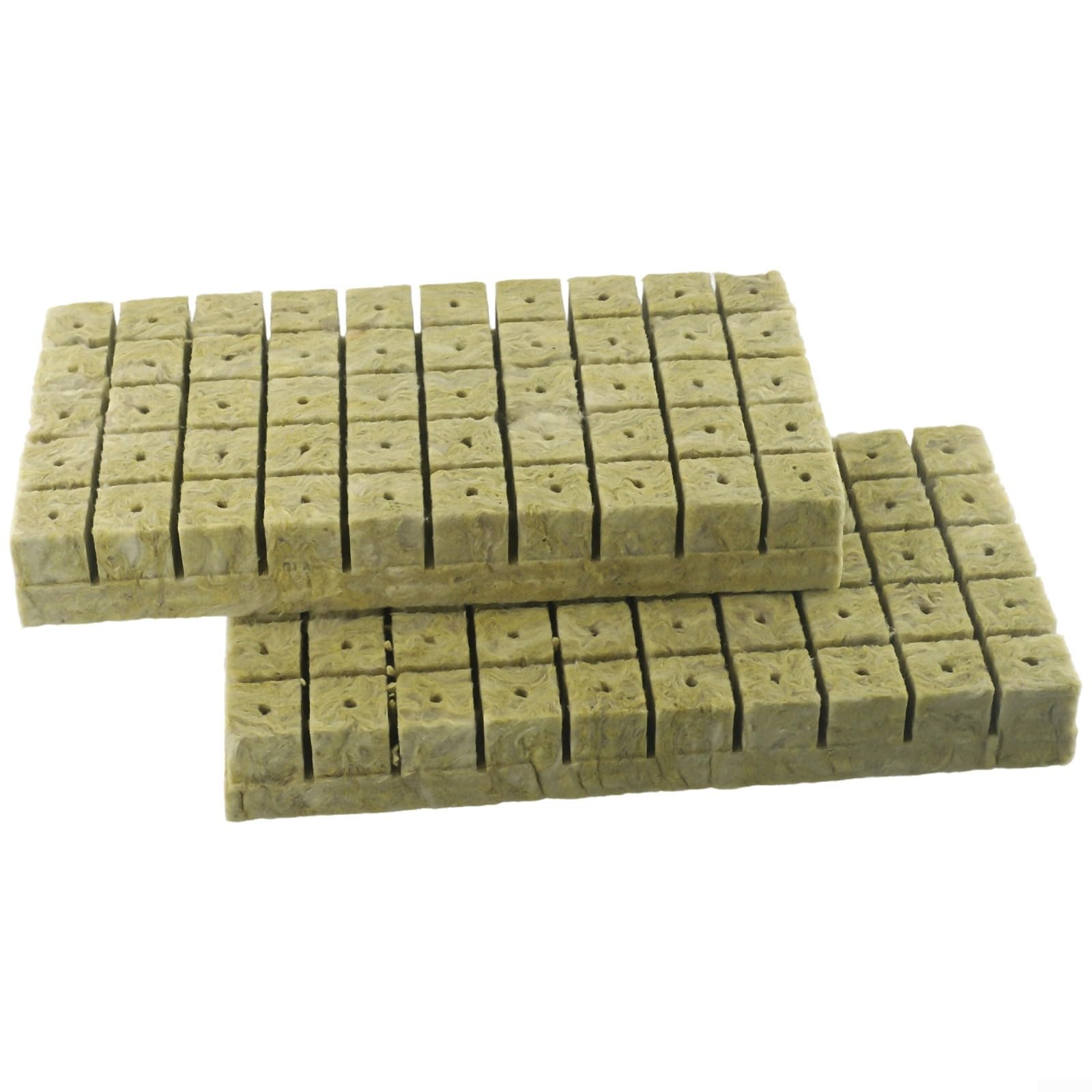 Cubos de lana de roca, cubo de cultivo sin suelo medio para cultivo, para esquejes, clonación, propagación, crecimiento vigoroso (100 piezas)