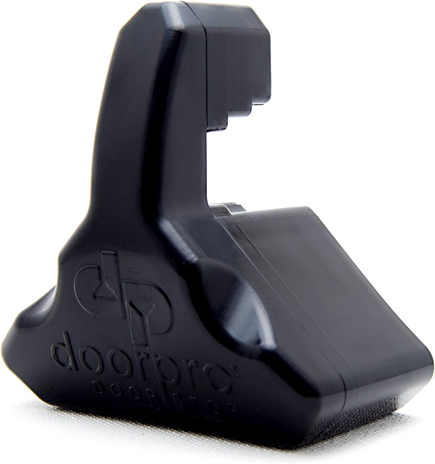 DoorPRO Doorstop Commercial Black with Swivel Belt Clip, Hinge Based