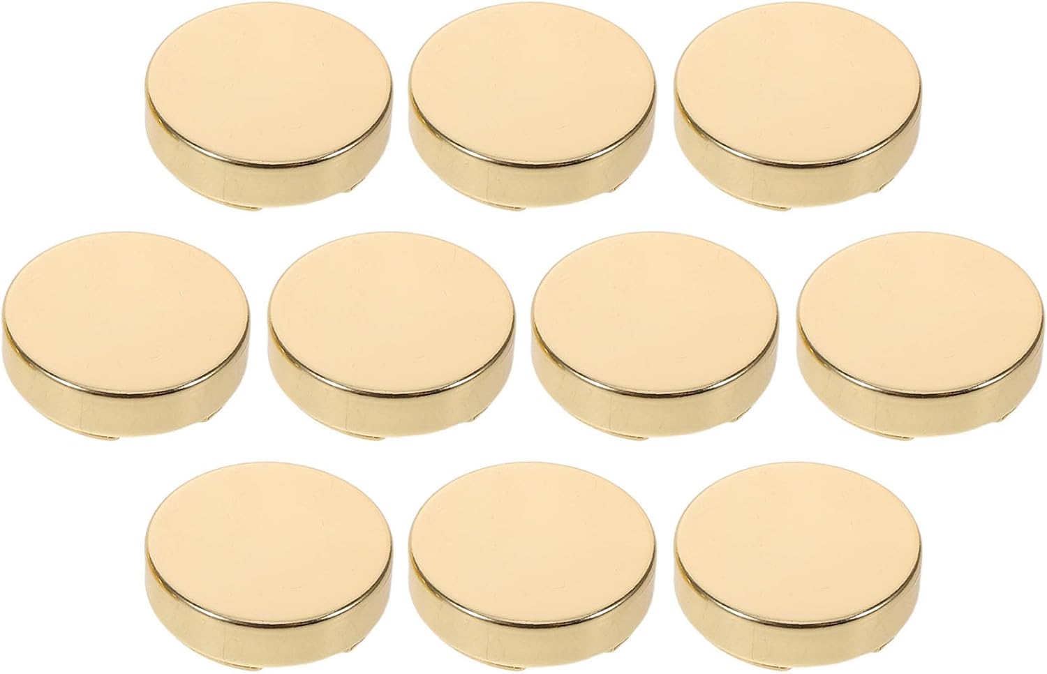 10PCS Button Covers - Clip-On Botones Cufflinks Elegant Cover for Dress Shirts Formal Jeans Buttons Blank Cuff Links for Wedding or Office Wear