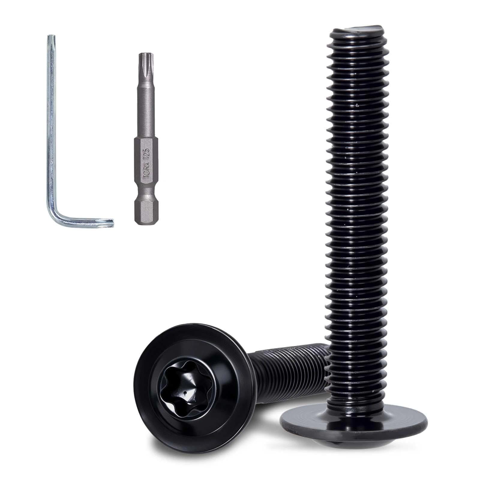 KINETOX 40PCS M5 Stainless Steel Bolts M5 x 30 mm Torx Pan Head Machine Screws Black Zinc Plated Stainless Steel Screws for Metal PC Case Model Building & Furniture Use โ image 1