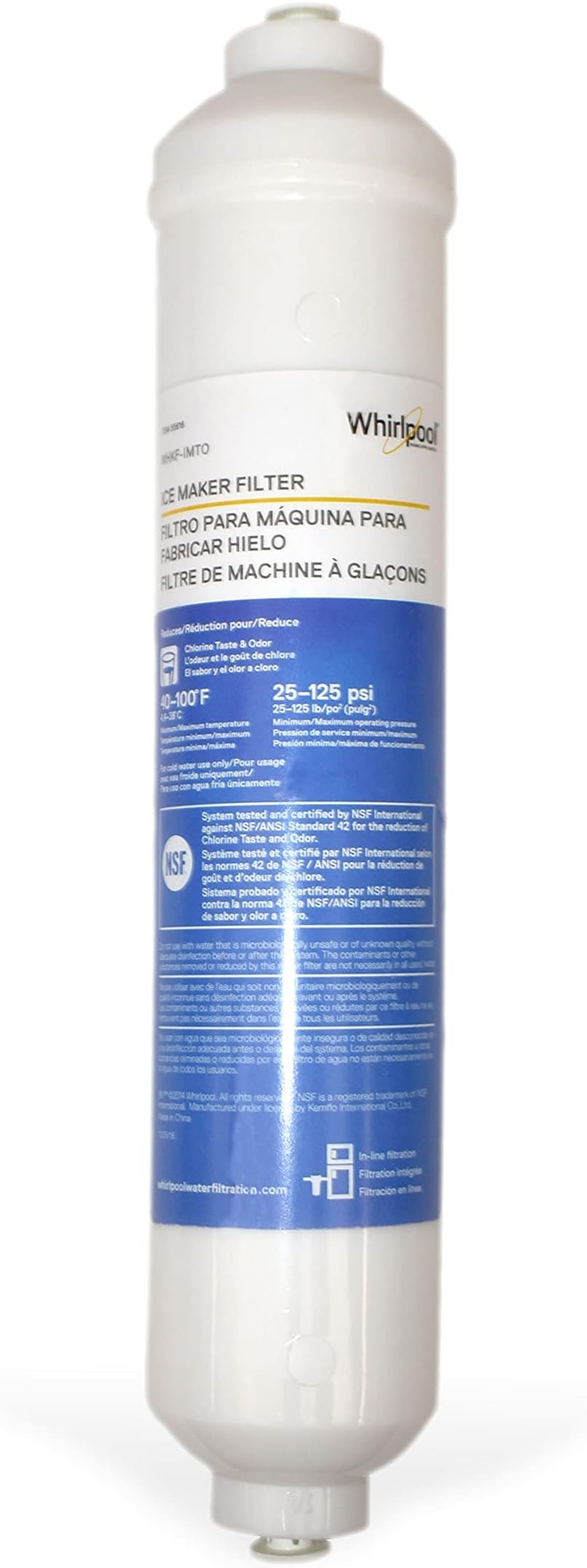 Whirlpool UltraEase InLine Refrigerator Filtration System