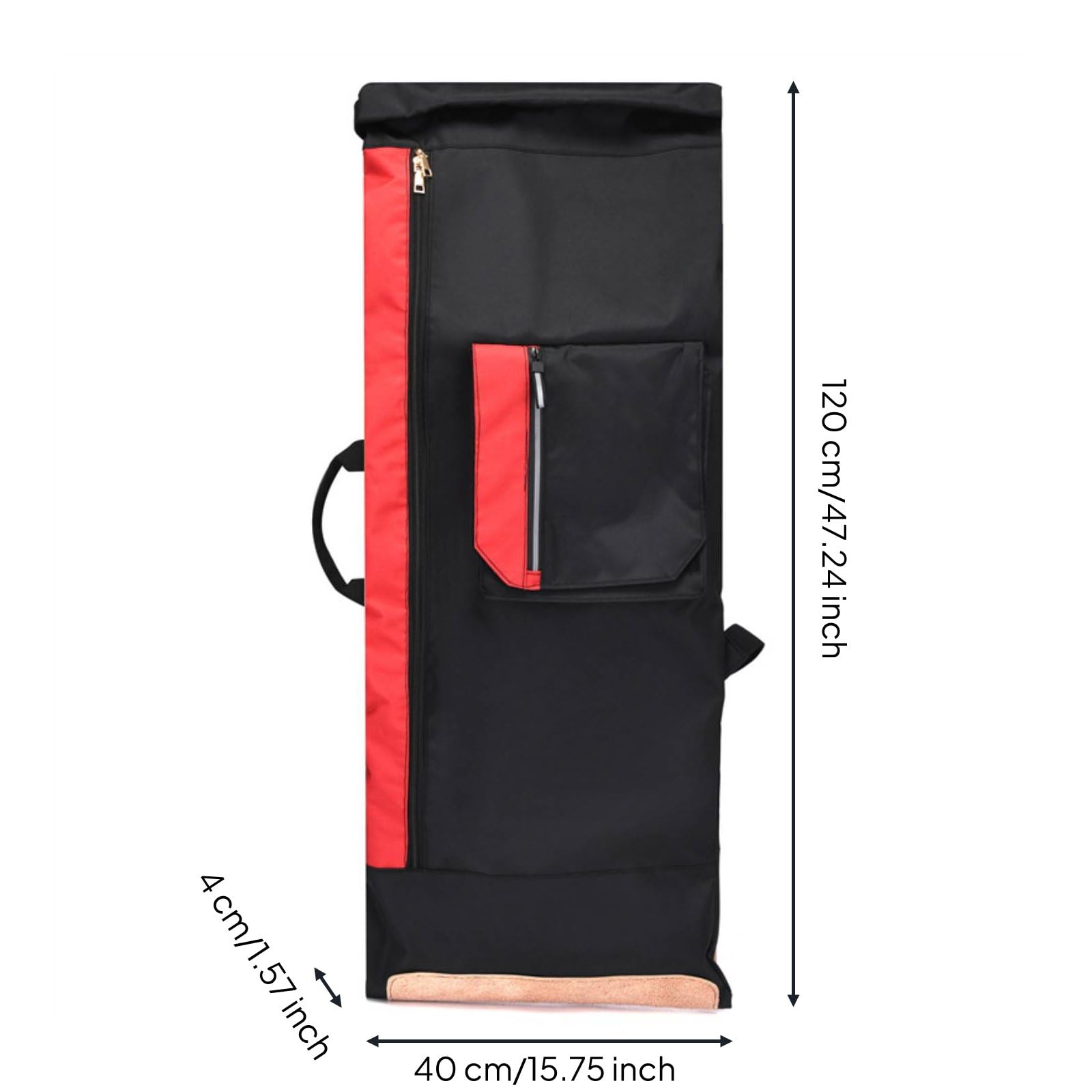 Skateboard Zaino Porta Skate Borsa Custodia Mochila con Trasporto Sicuro E Cinghie Interne in Nylon 900D Impermeabile Antigraffio con Strisce