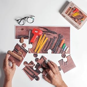 iuvas Puzzel Hulpmiddel bij dementie, 12 stukjes. Ideaal bij de ziekte van Alzheimer en dementie, als cadeau voor oma en opa. Seniorenpuzzel