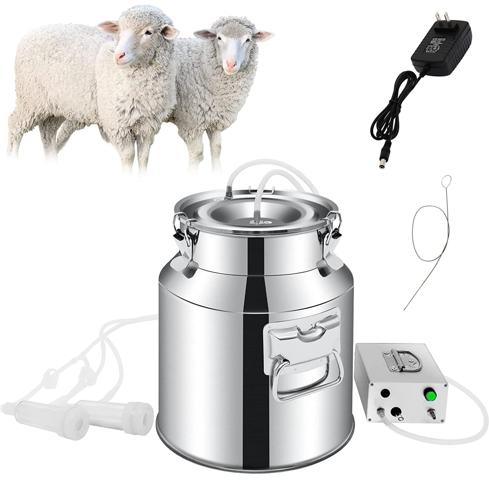 畜産用搾乳機器　ミルカーモーター&真空ポンプ Amazon.co.jp: 電気脈動搾乳機、牛用の農場搾乳用品用の14LV真空ポンプ