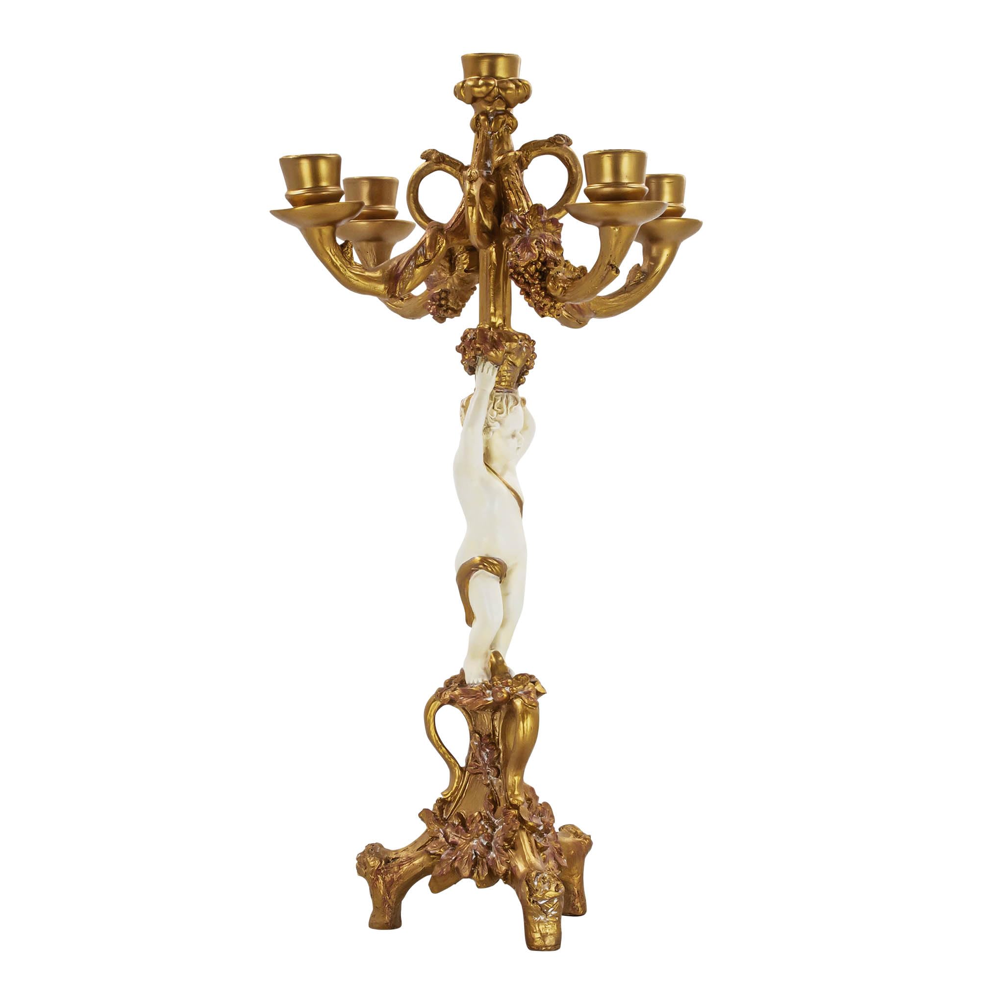 Design Toscano Candélabre la récolte du chérubin (jeu de 2)