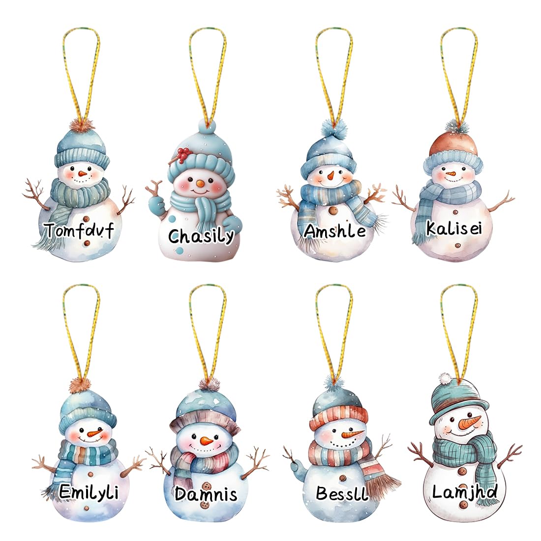 Touber Personalized Brown Striped Tabby Cat Ornament for Pet Lovers - Christmas Name Ornament for Cats