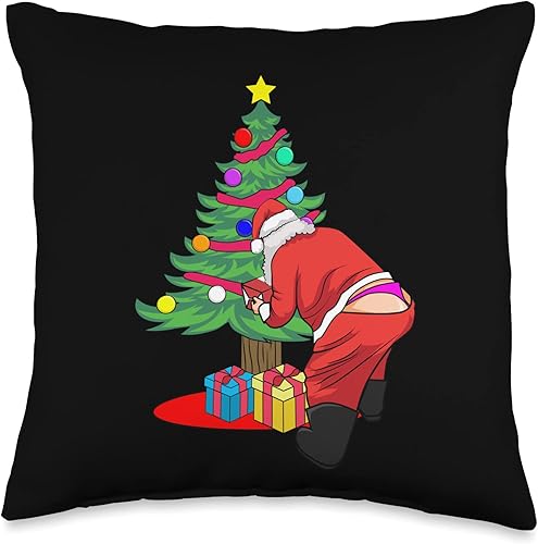 InGENIUS Funny Winter Santa Gifts Divertida almohada para árbol de Navidad de Papá Noel 16 x 16 pulgadas multicolor InGENIUS Funny Winter Santa Gifts Divertida almohada para árbol de Navidad de Papá Noel 16 x 16 pulgadas multicolor