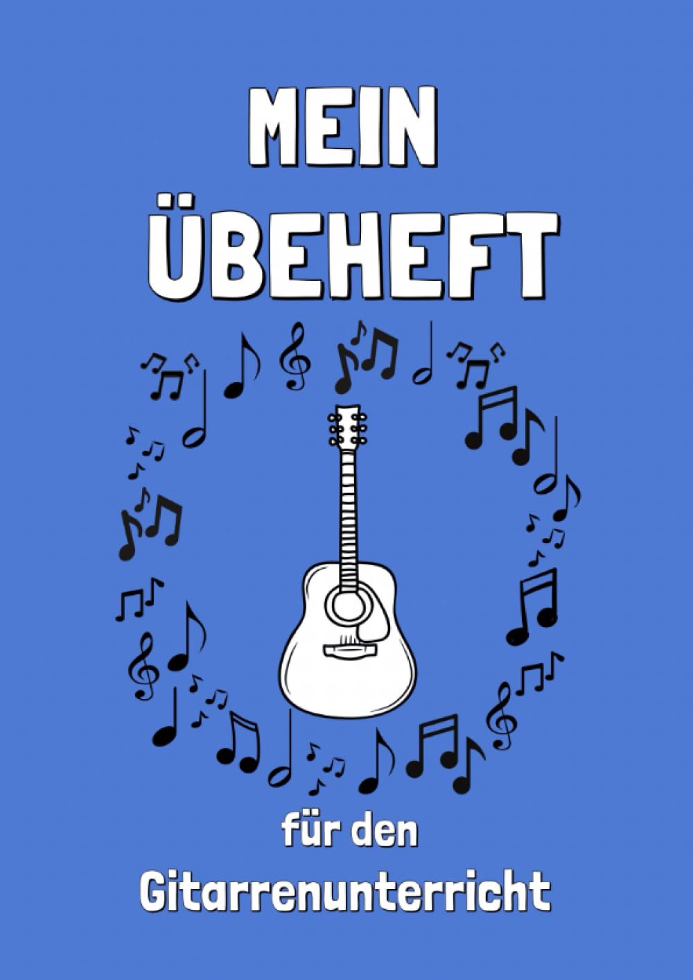 Carnet de guitare pour organiser ses devoirs de musique et mesurer son temps de jeu