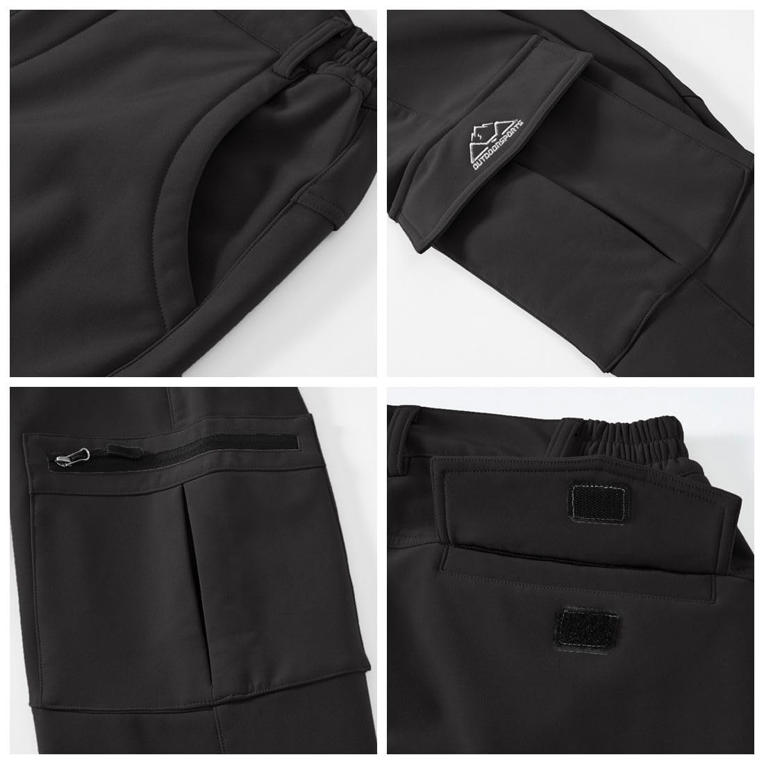 YSENTO Damen Wanderhose Wasserdicht Outdoorhose Softshellhose Winter Skihose Gefütterte Snowboardhose Trekkinghose Funktionshose