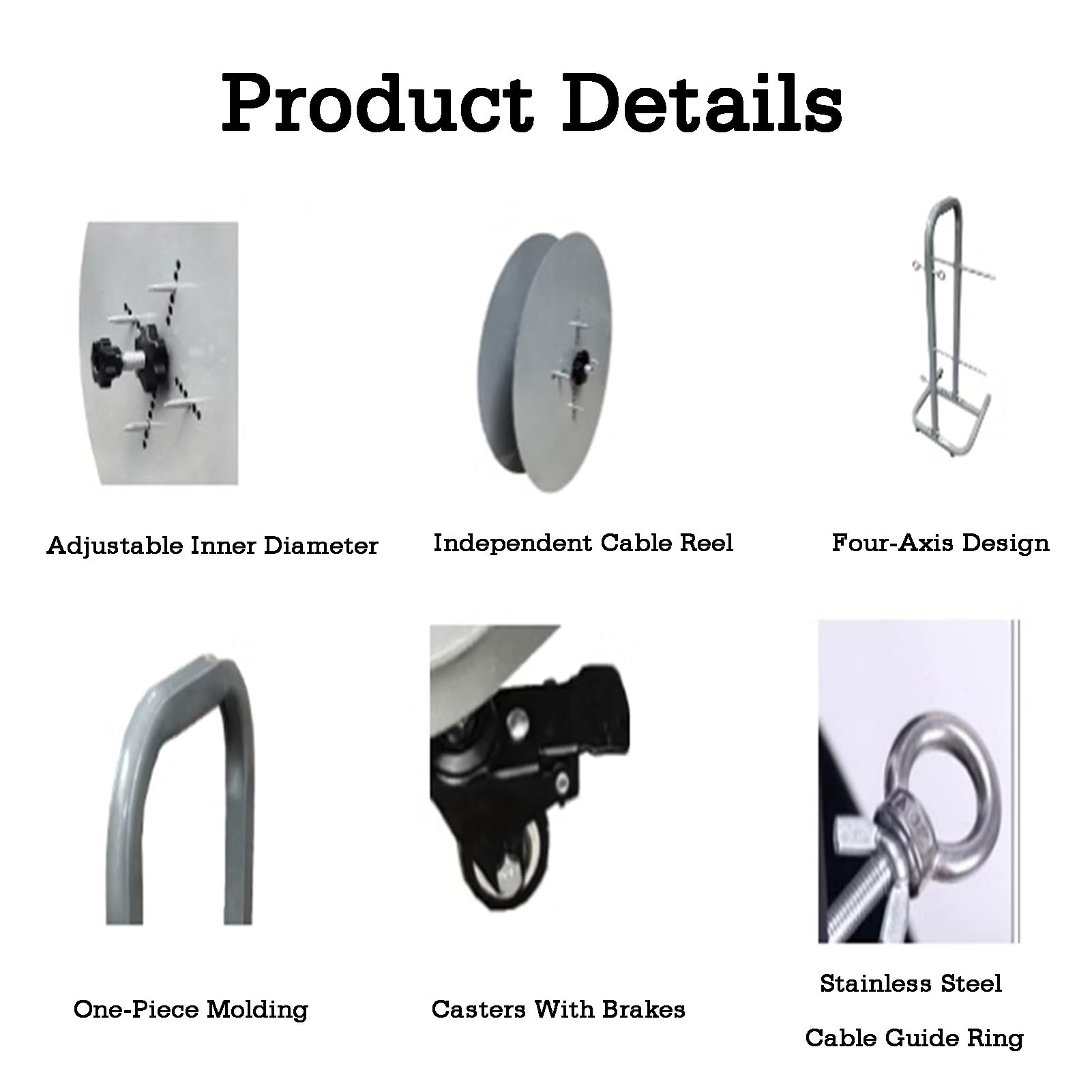 Przenośny wózek na szpule drutu z kółkami, stojak na rolki do prowadzenia kabli w gramofonie, do domowego warsztatu przemysłowego(6 trays)