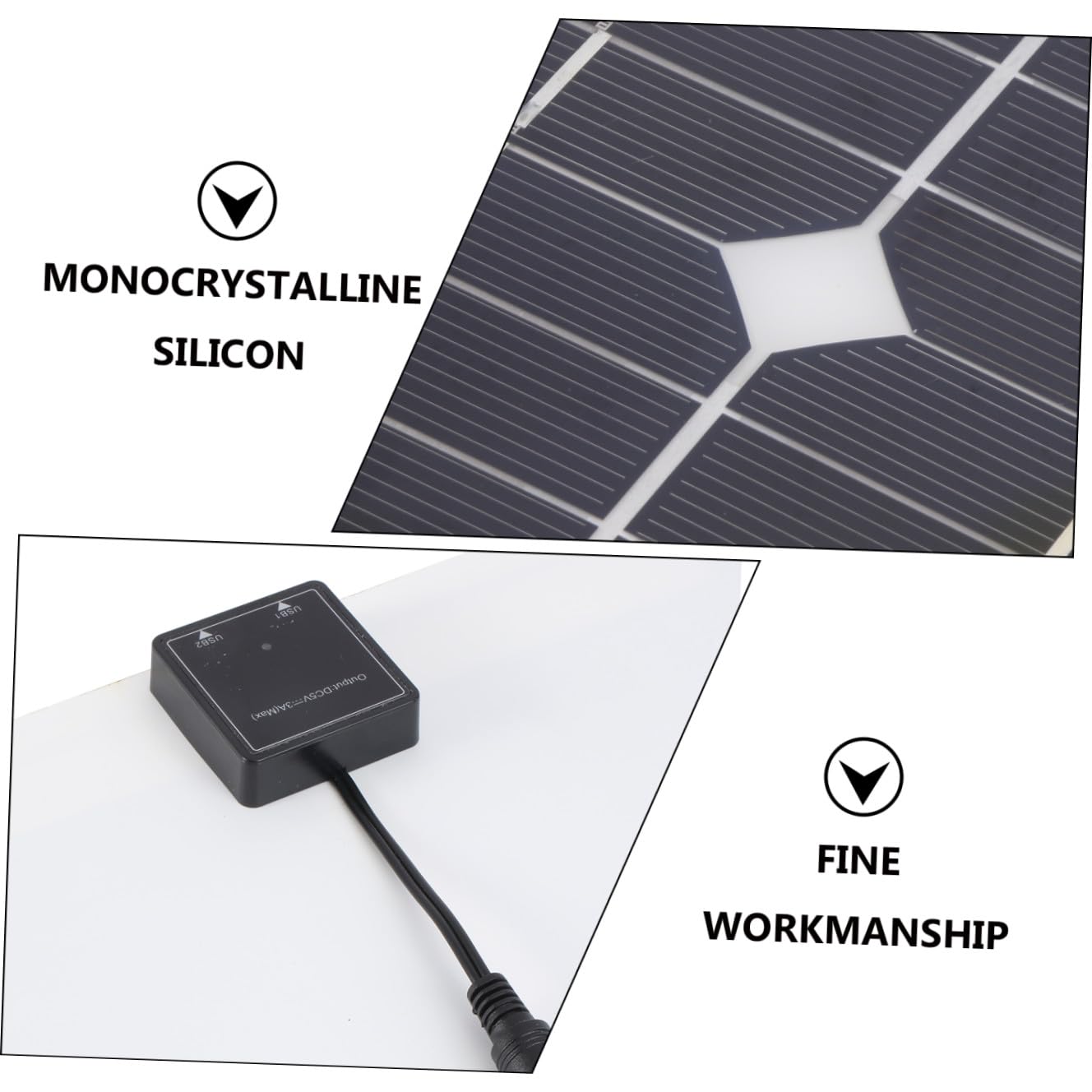 YARNOW Chargeur Solaire Extérieur Kit Panneau De Charge Solaire Pour Téléphone Portable Tablette Et Autres Appareils Via Usb