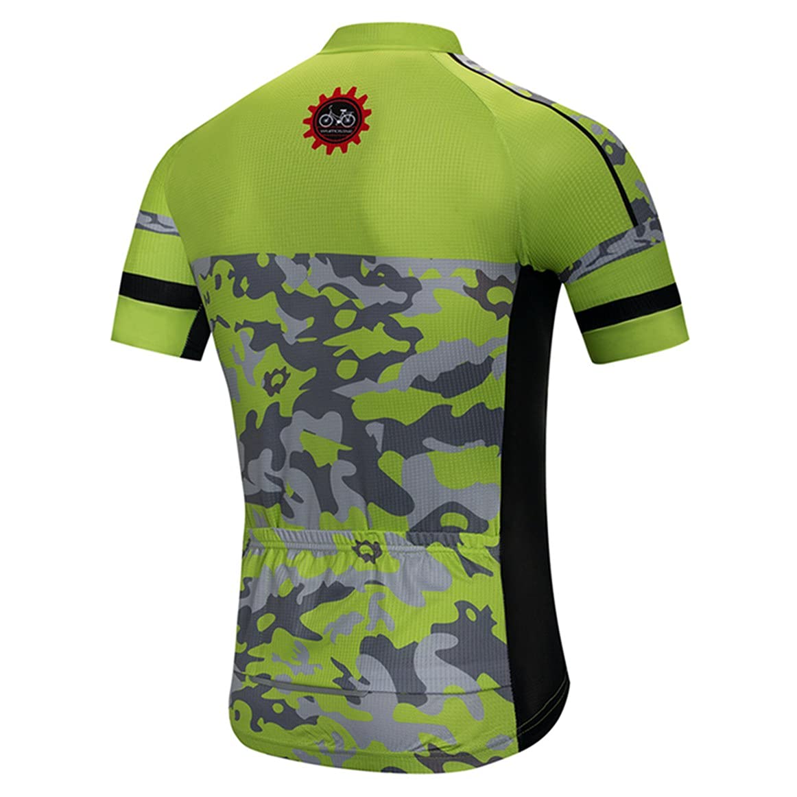 Weimostar Men's Comfy Fitting Cool Summer Cycling Jersey with 3 Rear Pockets- Moisture Wicking, Breathable