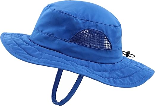 Connectyle Kids Sun Hat for Boys Girls Wide Brim Bucket Hat UPF 50+ Sun Protection Hat Breathable Summer Beach Hat