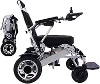 Cadeira de rodas elétrica, dobrável, leve, deluxe, auxílio à mobilidade elétrica, motor duplo de 250w, bateria dupla, cadeira de rodas elétrica portátil