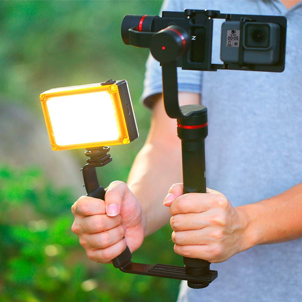 Lumière de Remplissage Vidéo Professionnelle sur Appareil Photo, Appareil Photo Reflex Numérique Mini Lampe de Lumière de Remplissage, éclairage de Caméra LED pour la Photographie, Meilleure Lumière