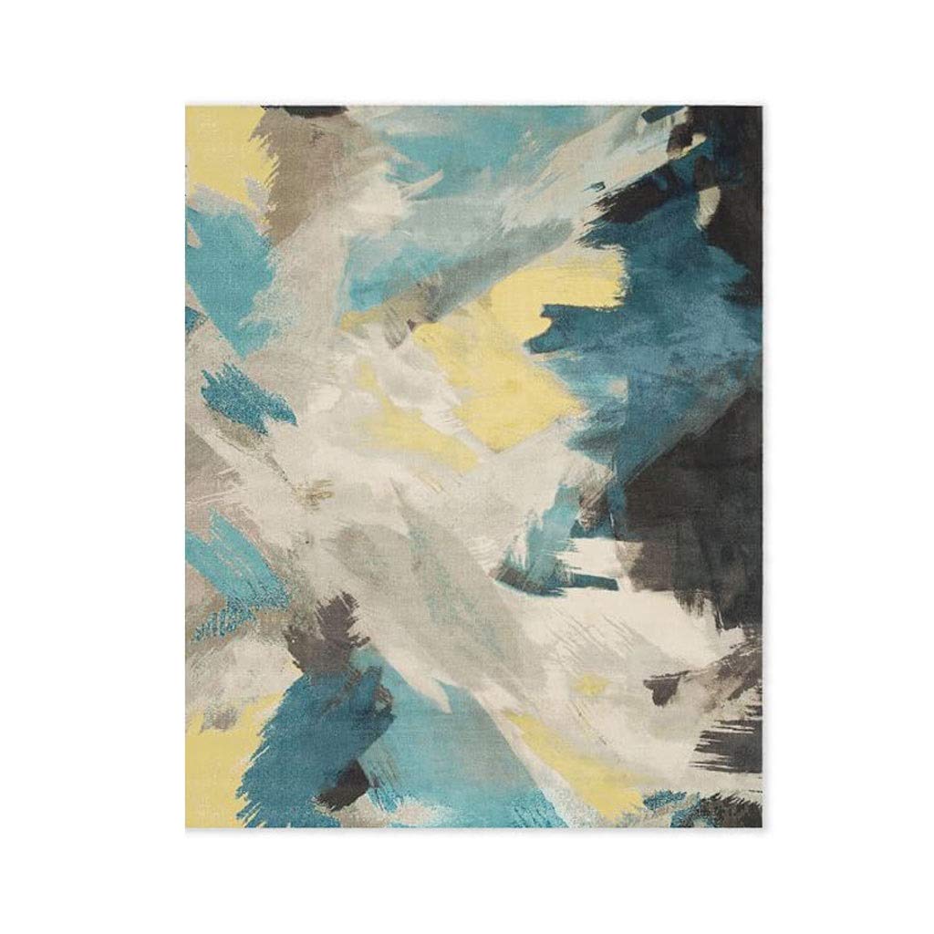 boloi Rugs Modern Rectangular Abstract Carpet Comfortable Soft Elbow Yarn Rug Bedroom Living Room Cotton Slip Anti-Slip Bottom Rugs Carpet (Size : 200x290cm)