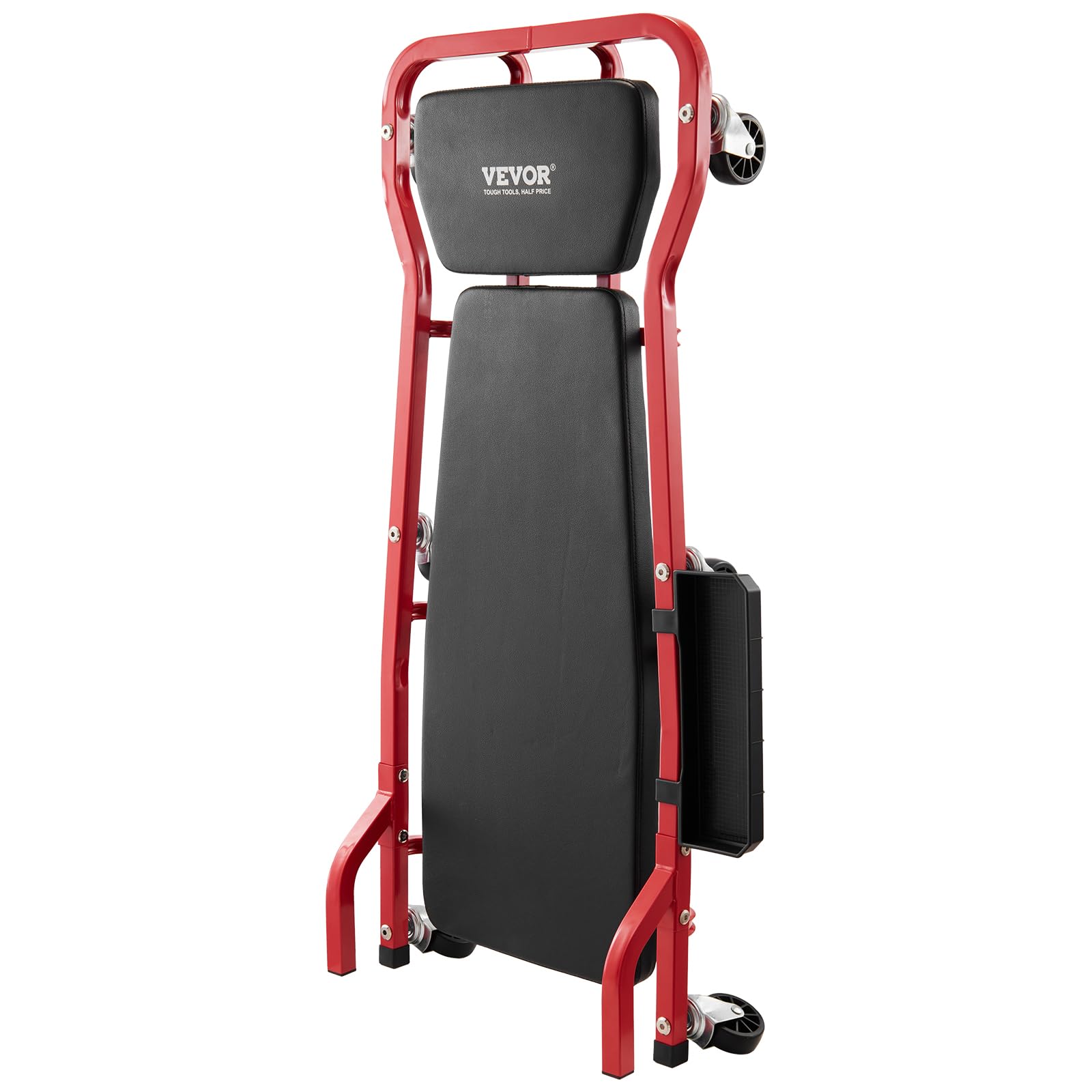 VEVOR Camilla Mecánica para Garaje, Carga 136,1 kg, Camilla Rodante Automotriz con 6 Ruedas, Reposacabezas Acolchado Ajustable, para Garajes, Talleres de Reparación y Bricolaje, 1095 x 555 x 220 mm