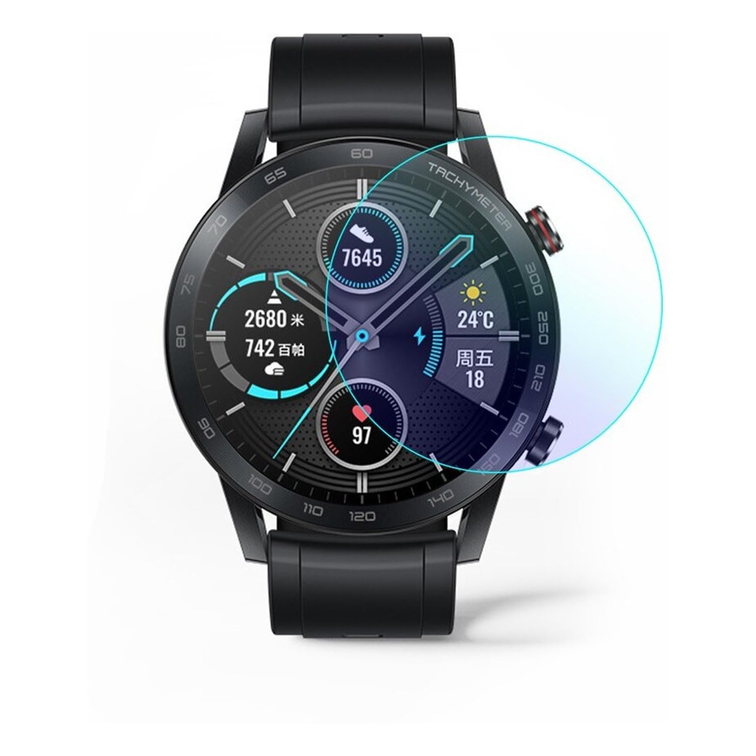 FCS Ultrathin 0.33mm 9H Hardness Anti Shock Edge to Edge Full Screen Coverage Flexible Watch Screen Protector for HONOR Magic Watch 2 (46mm) (Clear, 3) (B091NY3YB4) Amazon Price History, Amazon Price Tracker