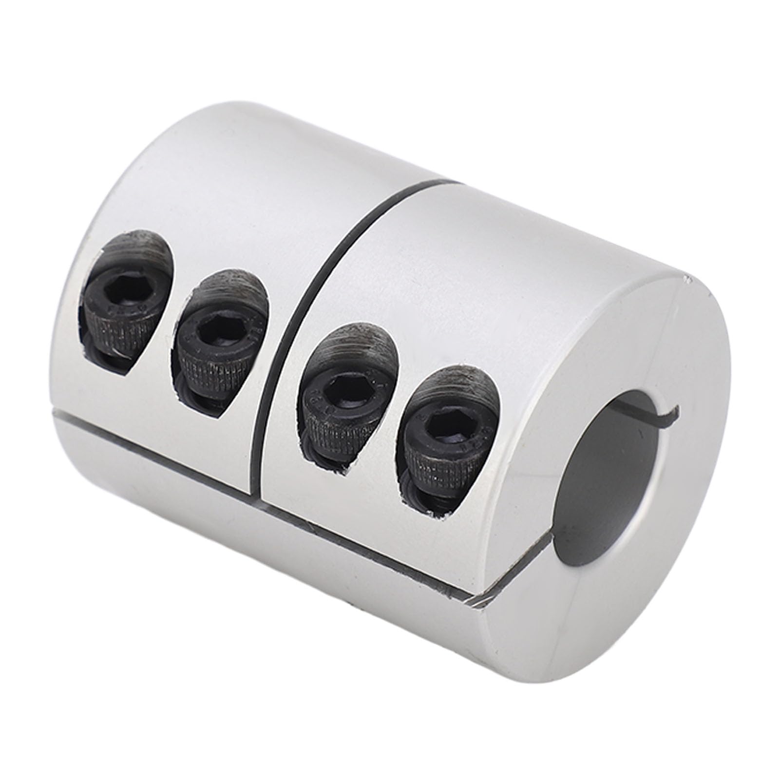 Climax Part CC-037-025 Mild Steel, Black Oxide Plating Clamping Coupling, 3/8 inch X 1/4 inch bore, 1 1/16 inch OD, 1 5/8 inch Length, 6-32 x 1/2 Set Screw