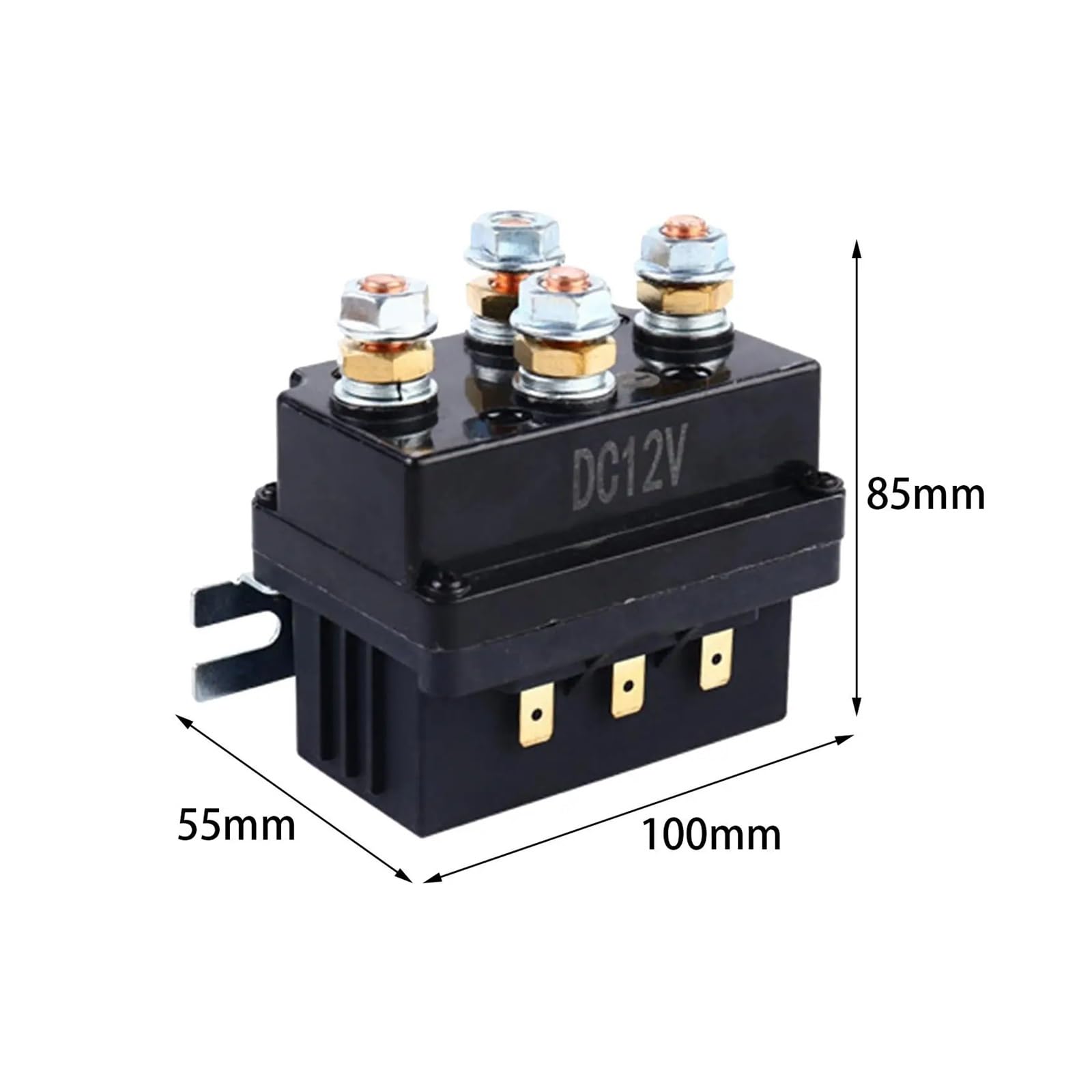 12V 250A Replace Winch Solenoid Relay Contactor for Car Boat SUV Truck AUOQKQUT