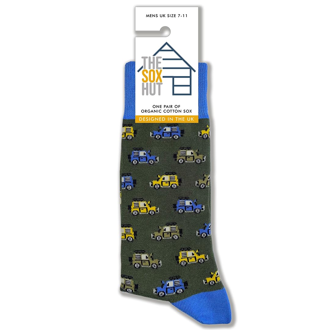 The Sox Hut Men's Multi Motif Allover Print Socks For Size 7-11