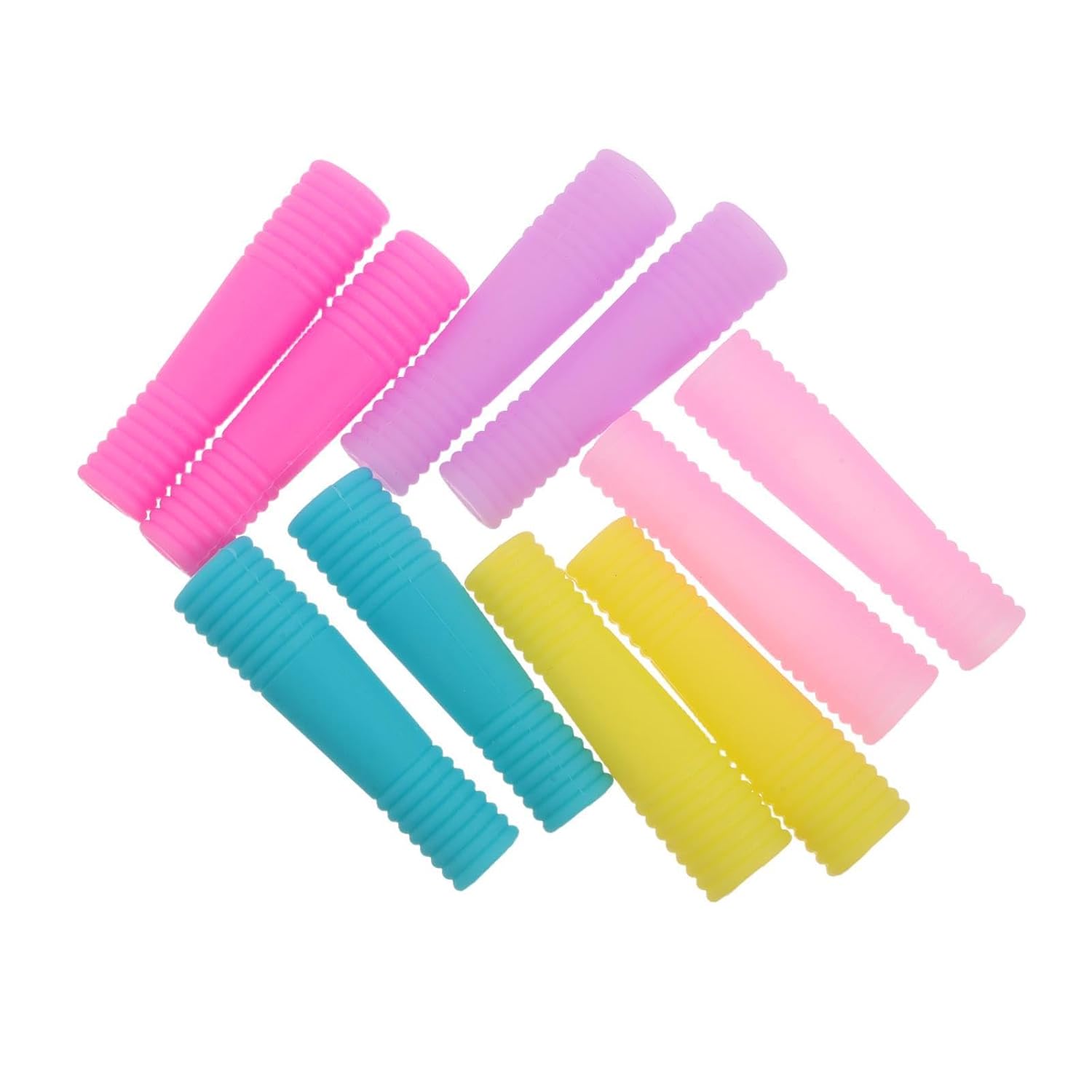 10PCS Silicone Nipper Cover, Anti-Drop Silicone Nipper Cap Spiral Sleeve for Cuticle Scissors Protection, Reusable Guard for Manicure Tools