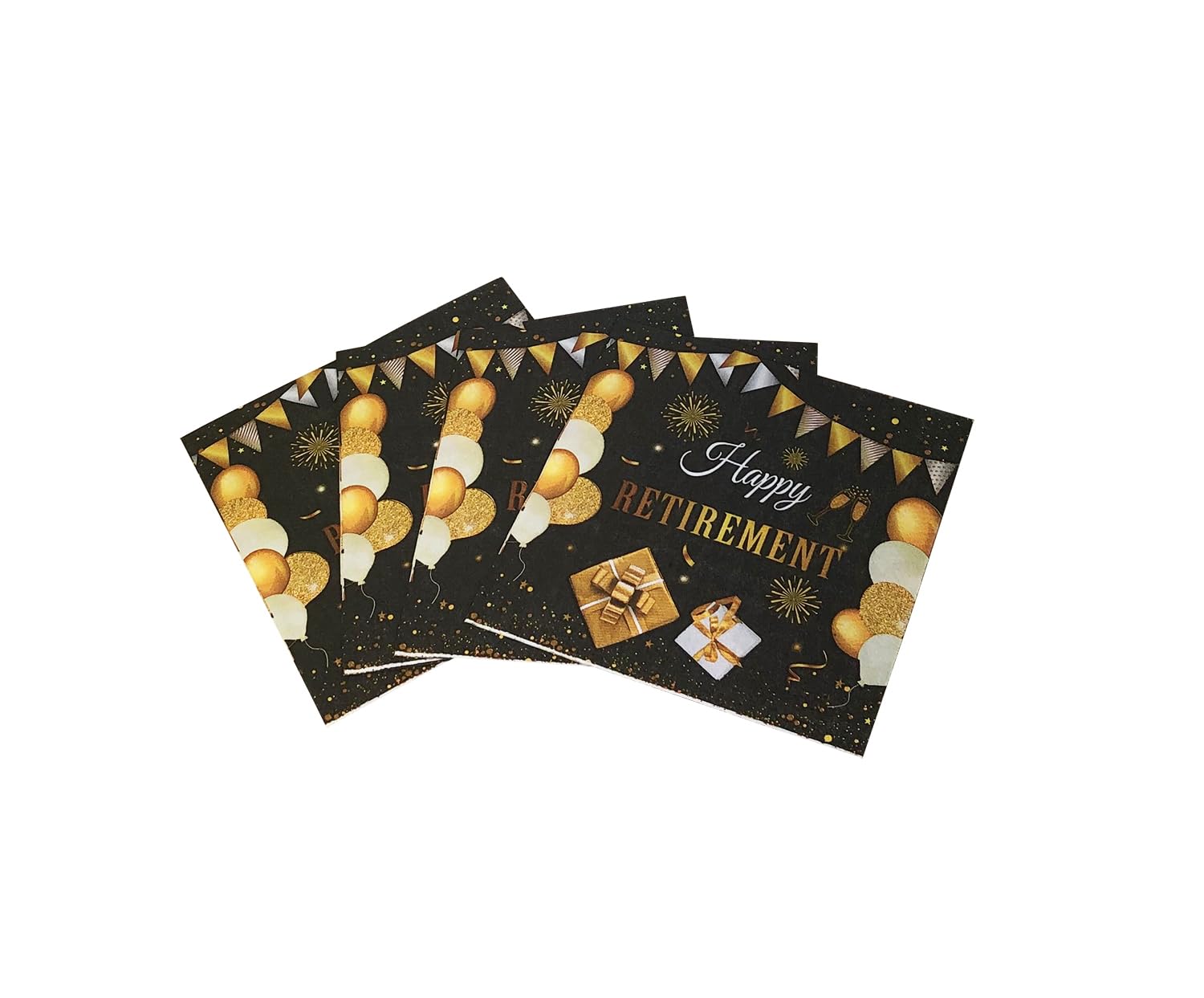 TUIC 40Pcs Happy Retirement Paper Napkins Happy Farewell Napkins Celebration Party Supplies Farewell We Will Miss You for Retirement Party Decorations