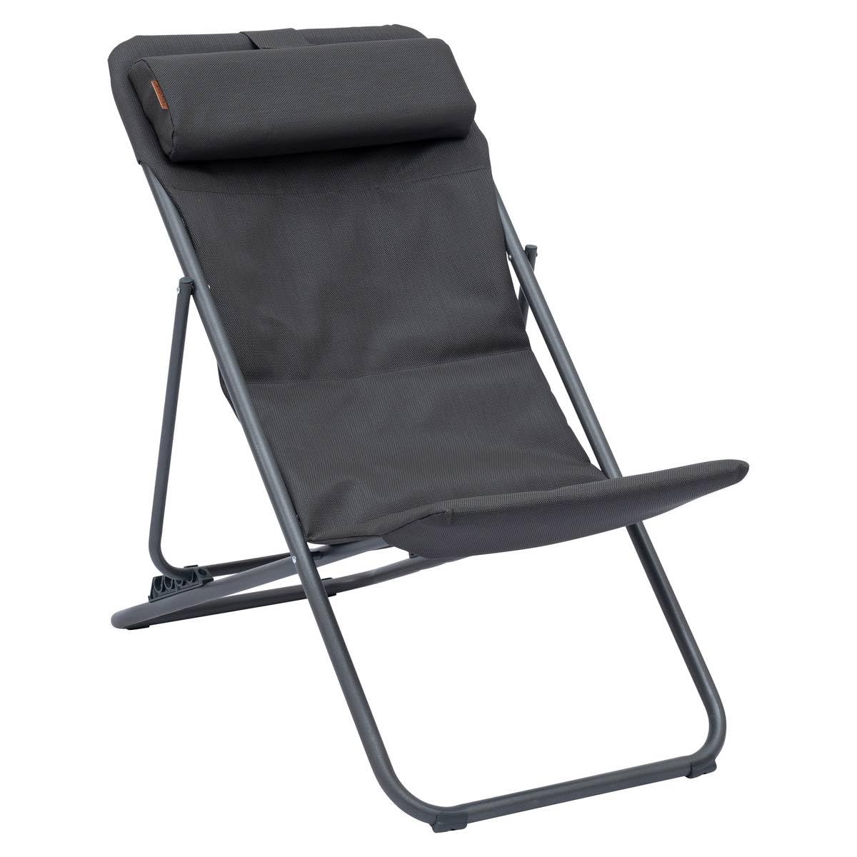 HESPERIDE - Chilienne de Jardin empilable Pliable mirael Gris Graphite
