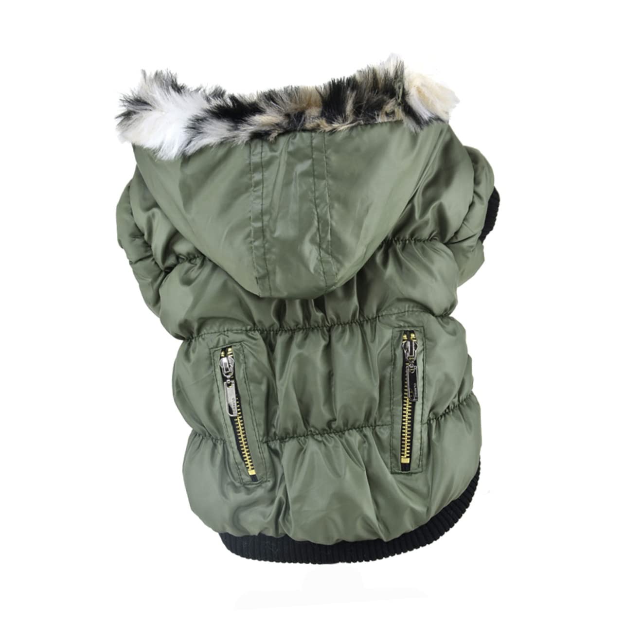 SUPVOX 2pièces Manteau pour Chien Épais Réversible Vert XS pour Garder Animal Chaud Et Hiver