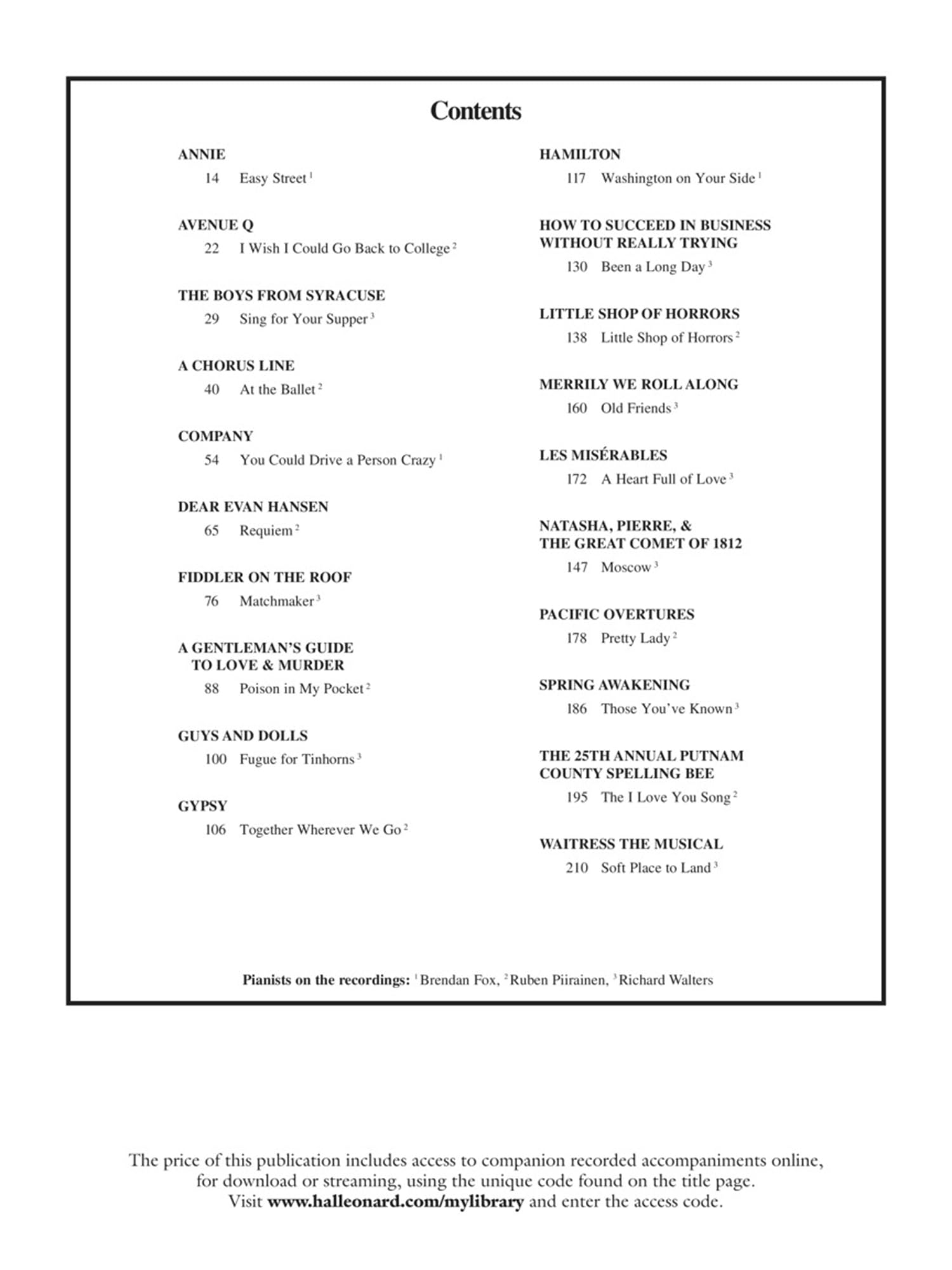 The Singer's Musical Theatre Anthology: Trios - Book/Online Audio: 20 Trios for Various Voice Combinations [With CD (Audio)]