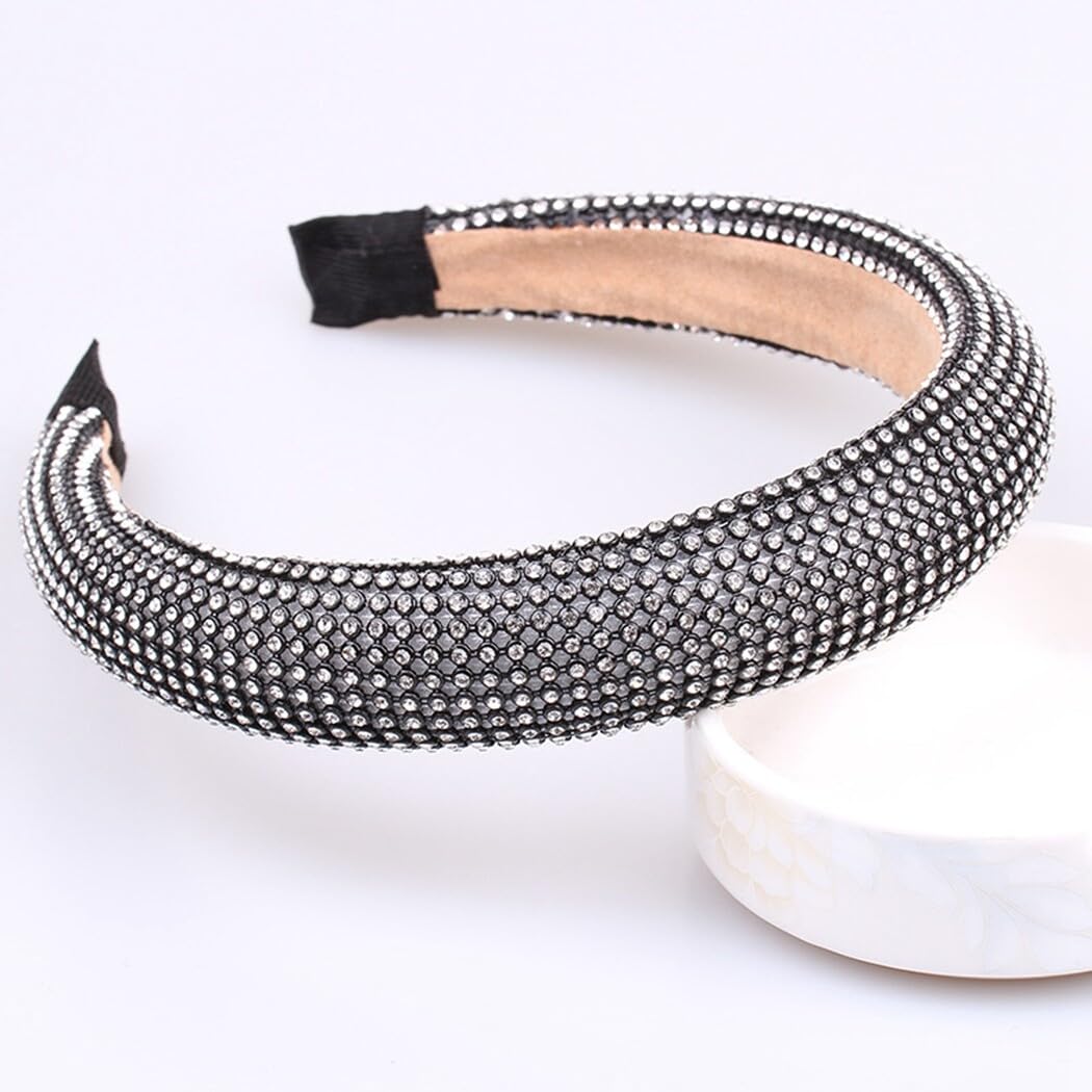 5 cerchietti per capelli con strass, accessorio decorativo da donna