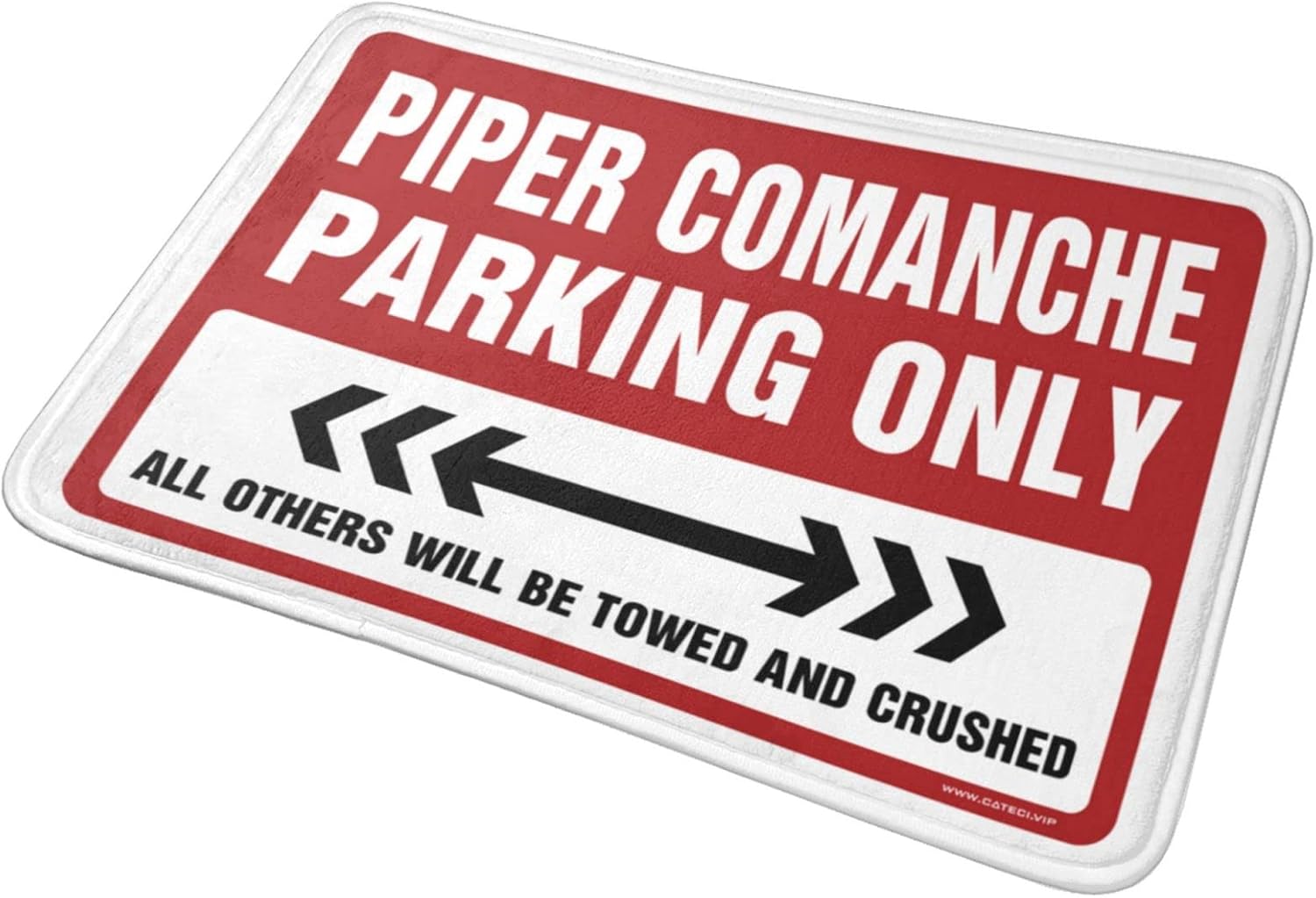 Spring Kitchen Mats Piper Comanche Parking Only Rug Plain Door Mat for Crafts Entry Mats Indoor Home(Size:65X90CM), EHFPCWHBC-65X90CM