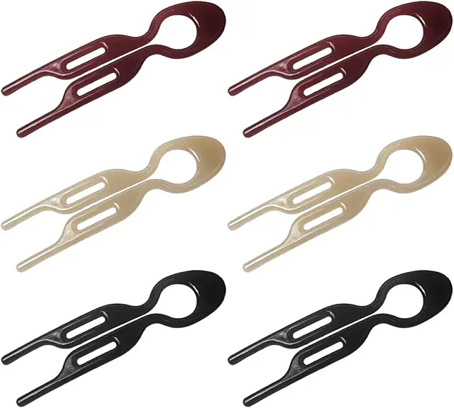 Lot de 6 épingles à cheveux tendance pour femmes, voyages et mariages