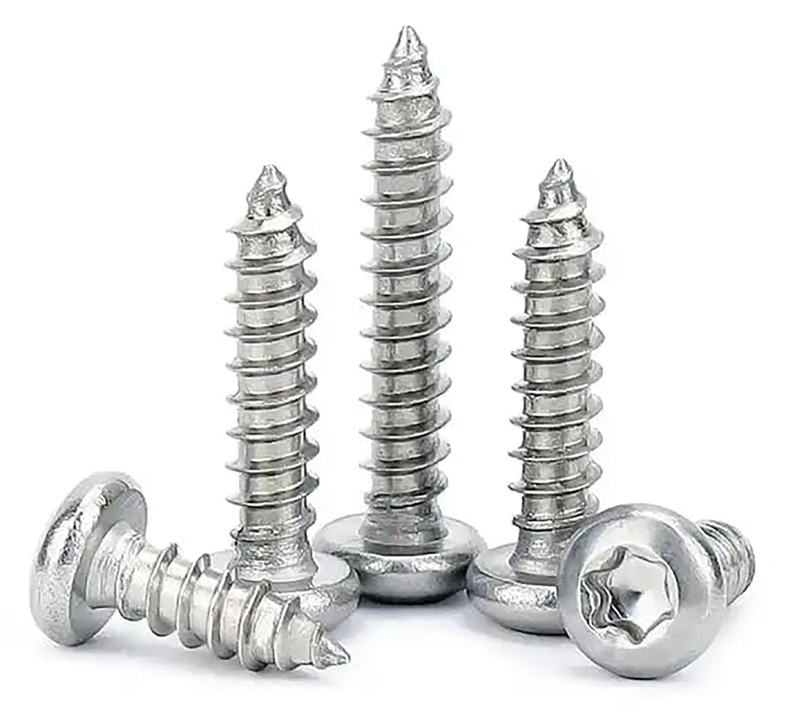 M5*50mm Torx Blechschrauben, Rundkopfschraube, Edelstahl 304, selbstbohrende Holzschrauben (25 Stück)