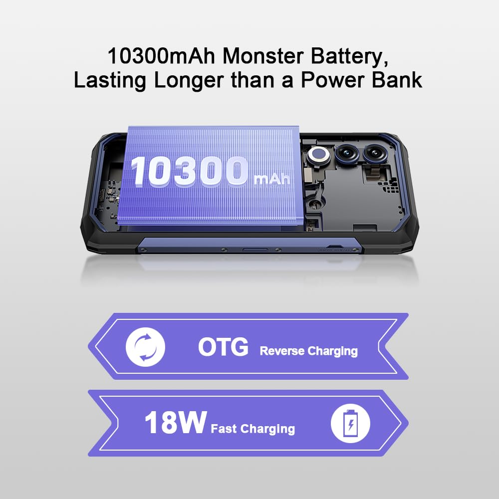 DOOGEE Blade 20 Rugged Smartphone 4G 18W 20GB+128GB - Dettaglio