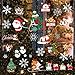 Produktbild Heatigo Fensterbilder Weihnachten, 300 Schneeflocken Fenstersticker, Weihnachtsdeko Fenster,Fensteraufkleber PVC Fensterdeko Selbstklebend, für Türen Schaufenster Vitrinen Glasfronten Deko