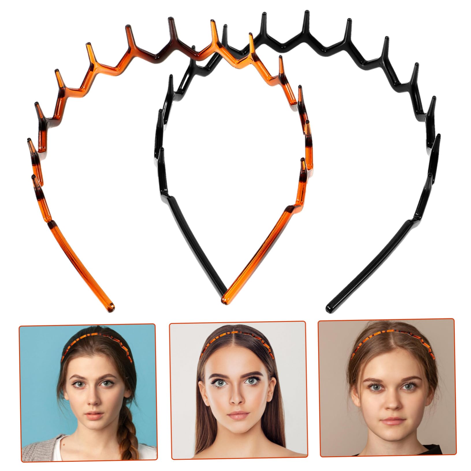 Didiseaon 10 Pezzi fascia per bandana fascia sportiva Cerchietto Fermagli per acconciature fermacapelli fasce per la testa da donna fasce per alla moda per donna plastica