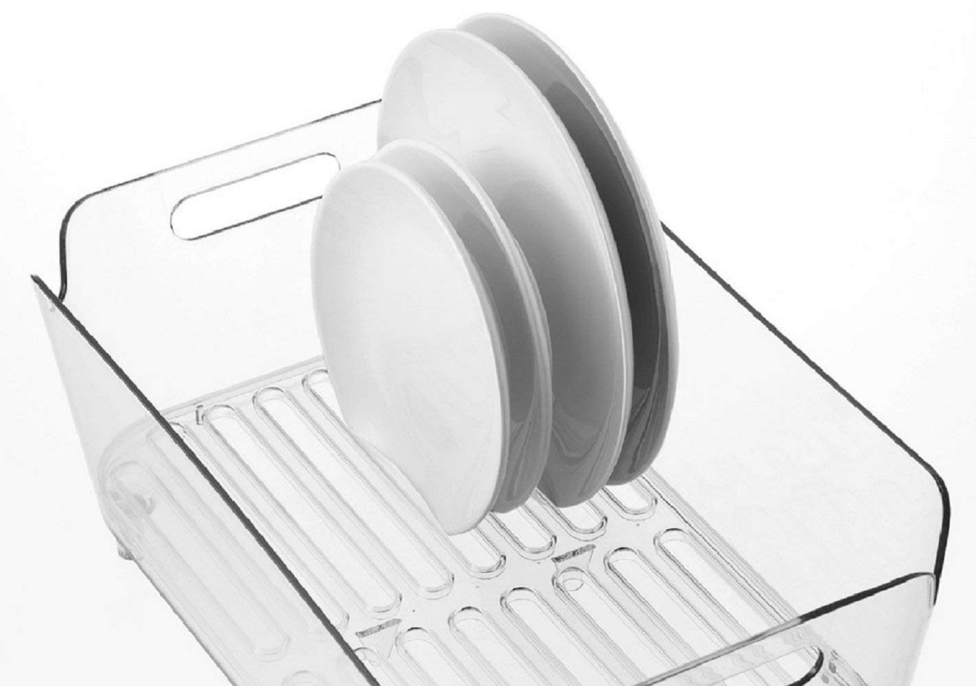 PEARL METAL HB-3800 Drainer Basket for Drainer Rack, Clear, Width 15.0 x Depth 9.4 x Height 5.9 inches (38 x 24 x 15 cm), Clear