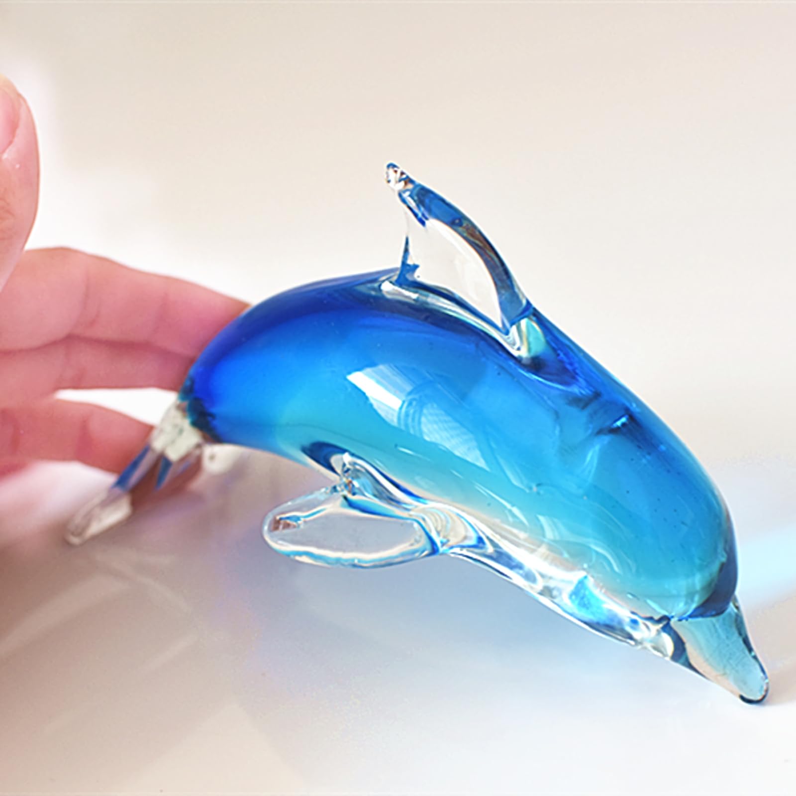 Amazon.co.jp: TALKLEK カラークリスタルガラス イルカの置物