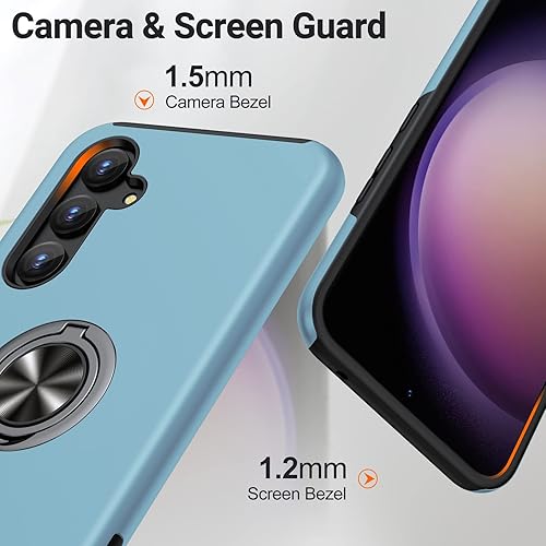 Miniatura 3 de JAME Funda para Samsung Galaxy A54 5G, Samsung A54 5G con protector de pantalla 2 piezas, funda protectora delgada a prueba de golpes con soporte de