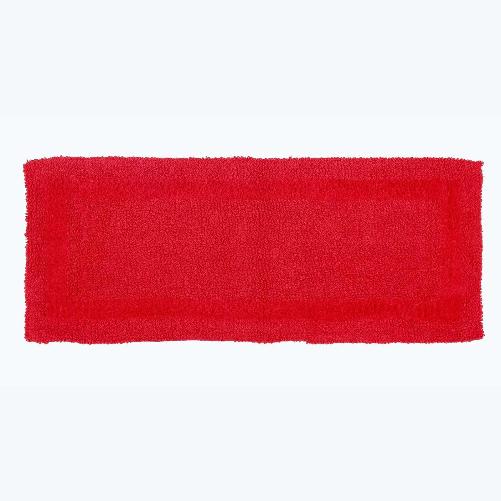 HOMESCAPES Long Bath Mat, Runner, Luxury 1600gsm Extra Soft 100% Cotton, Reversible Bathroom Mats Non-Slip, Washable, Super Absorbent, Quick-Dry, Red Large Bathroom Rug, 40 x 100 cm