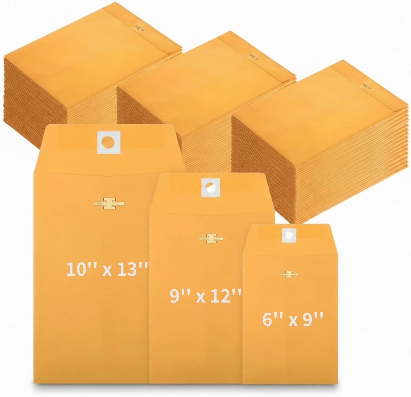 Amazon.com : Zonon 100 Pieces, 9 x 12 Clasp Envelopes, 3 Sizes 10