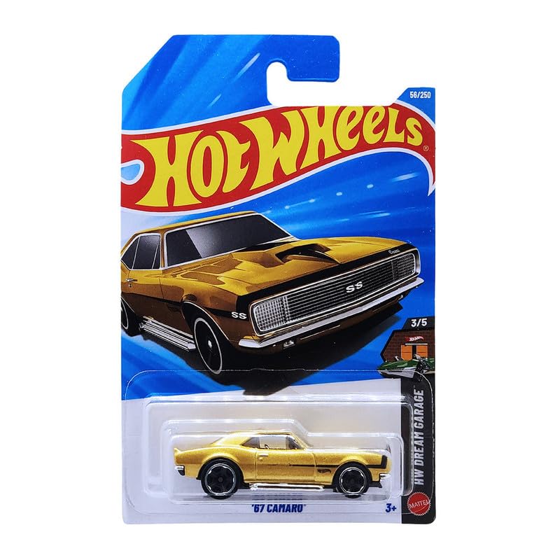 Image of Hot Wheels 67 Camaro HW Dream Garage Ages 3 and Up 56 /250 (Yellow)